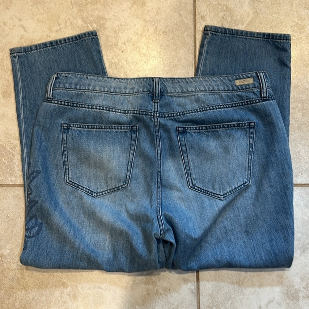 Liverpool Cameron Embroidered Crop Boyfriend Jeans 14 - Picture 8 of 8